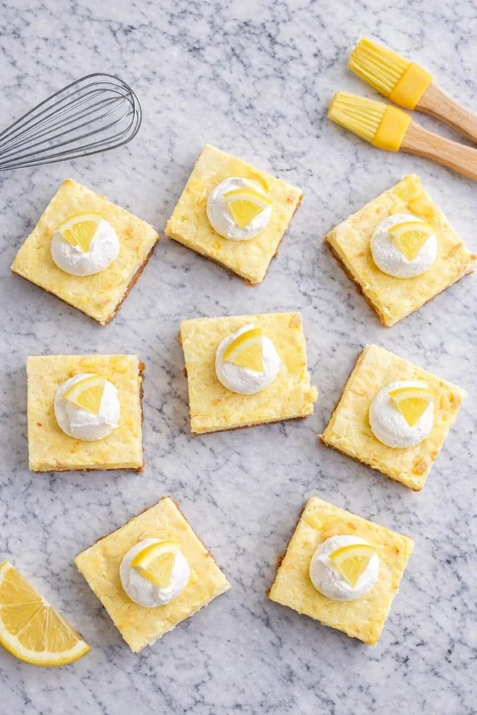 Spring Lemon Cheesecake Squares