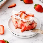 Strawberry Lemon Easter Poke Cake
