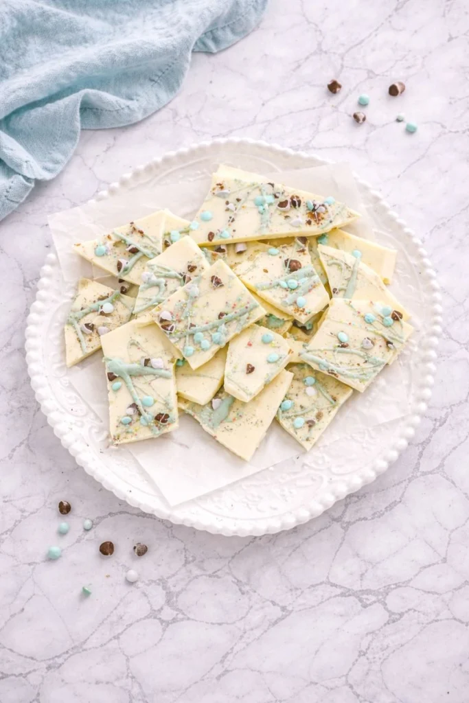 White Chocolate Easter Bark with Pastels