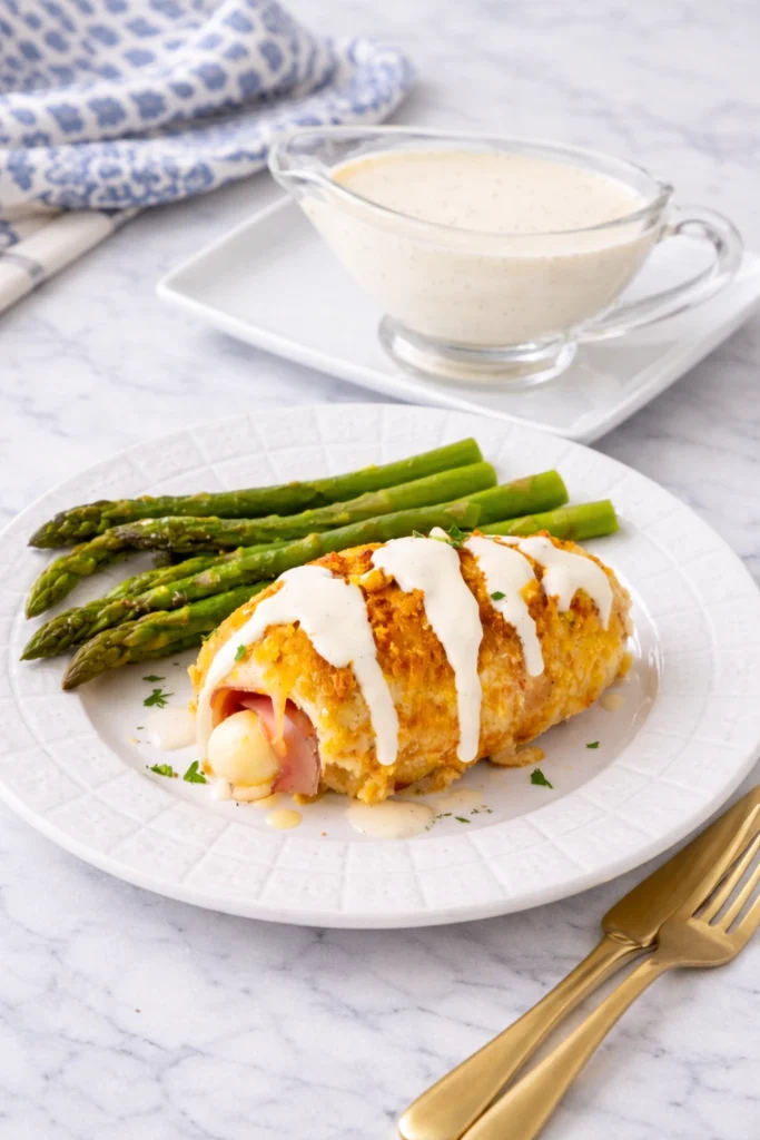Chicken Cordon Bleu with Creamy Sauce