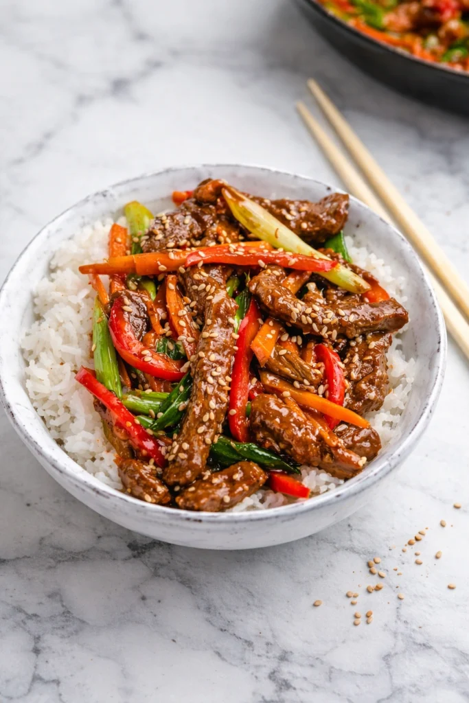 Easy Mongolian Beef Stir Fry