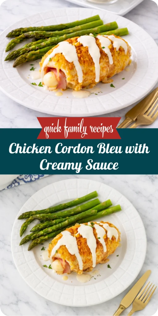 Chicken Cordon Bleu with Creamy Sauce