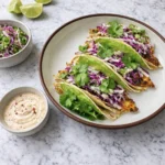 Crispy Fish Tacos with Cilantro Lime Slaw