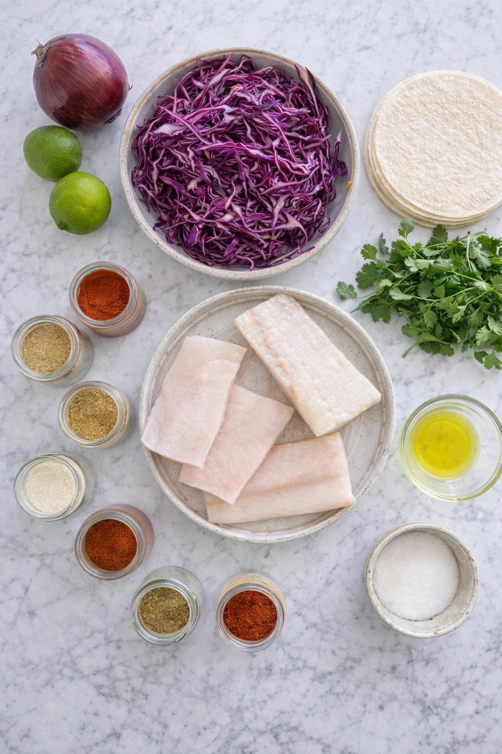 Crispy Fish Tacos with Cilantro Lime Slaw