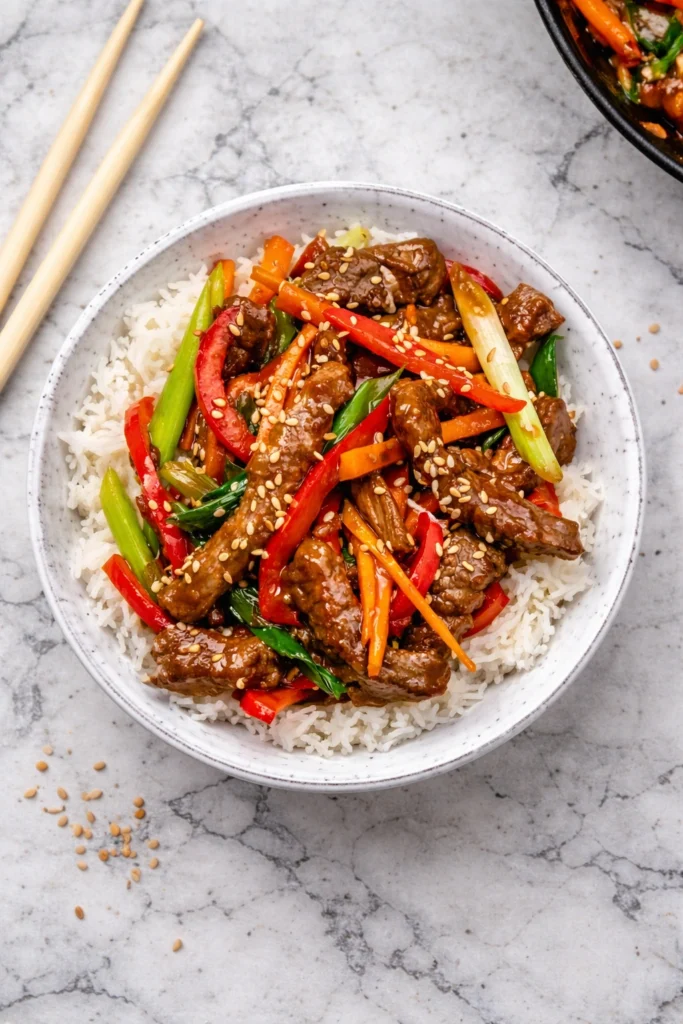 Easy Mongolian Beef Stir Fry