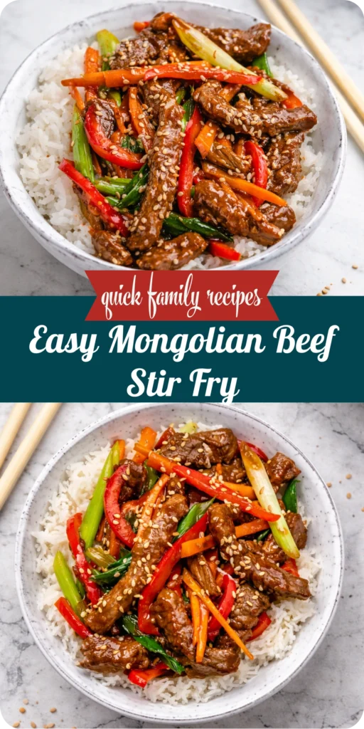 Easy Mongolian Beef Stir Fry