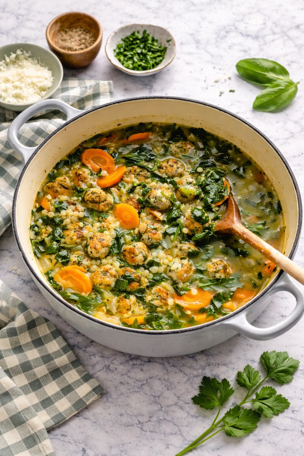 Italian Wedding Soup with Meatballs