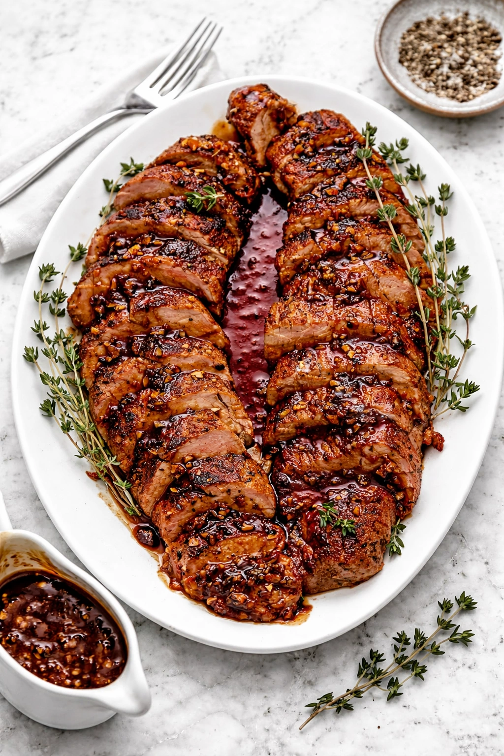 Garlic Butter Baked Pork Tenderloin