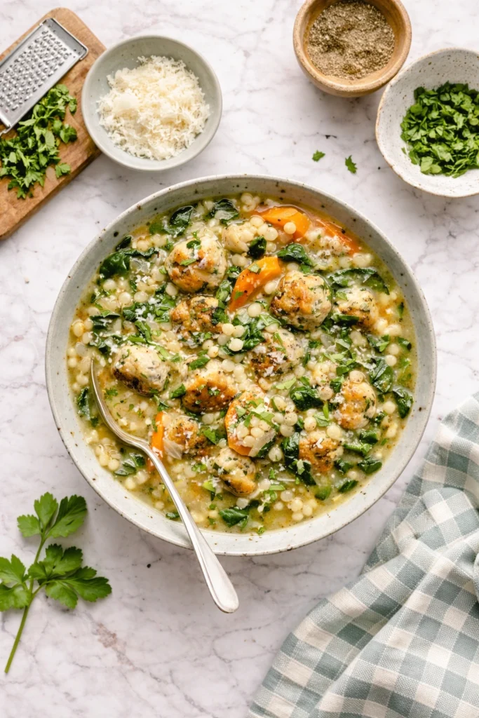 Italian Wedding Soup with Meatballs