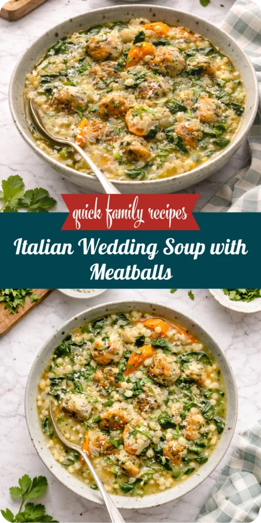 Italian Wedding Soup with Meatballs