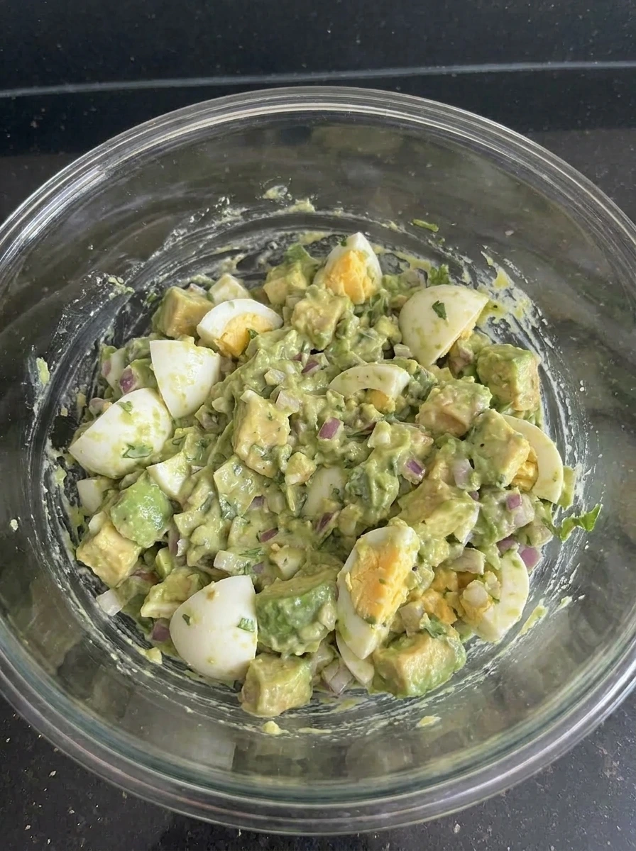 mixed avocado egg salad