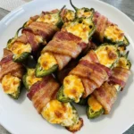 Bacon Jalapeno Popper Bites crispy and cheesy