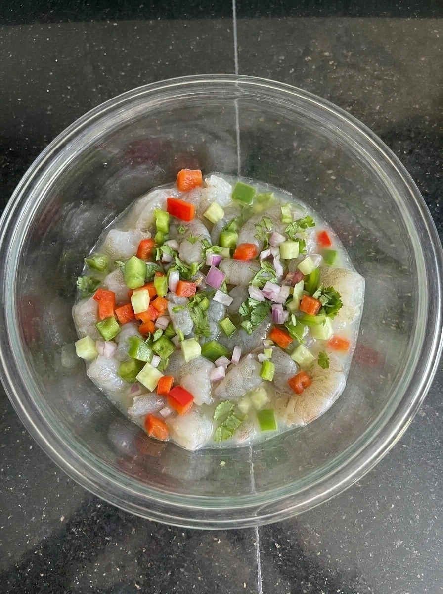 shrimp with vegetables