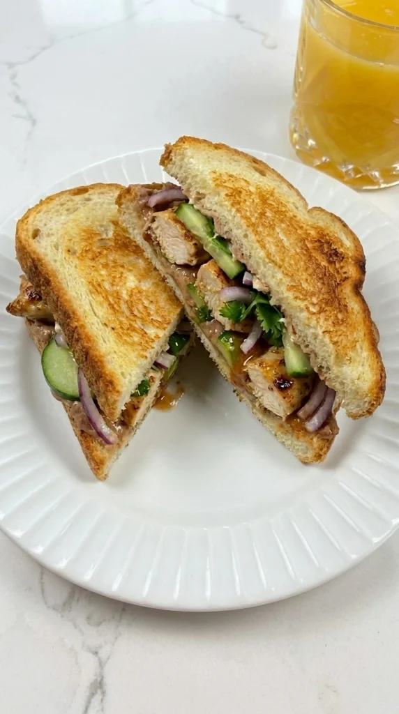 Chicken Torta Sandwich with juicy chicken and avocado