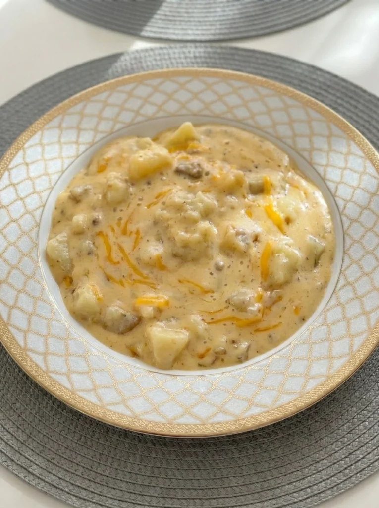 creamy crockpot cheeseburger soup