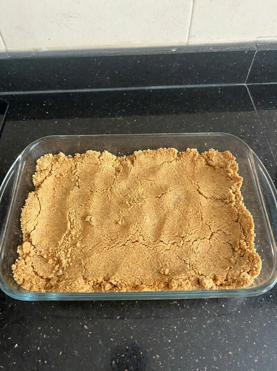 Pressed graham crust