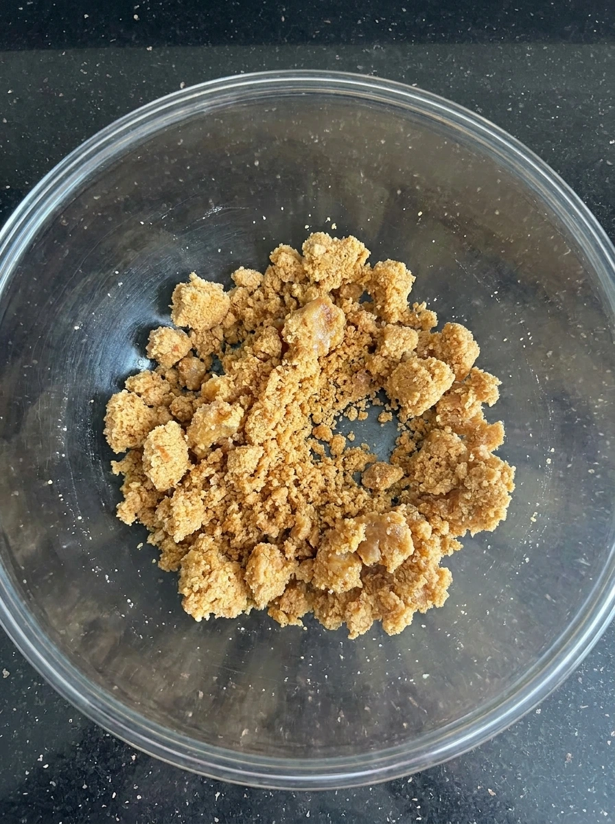 pressed graham crust in pie dish