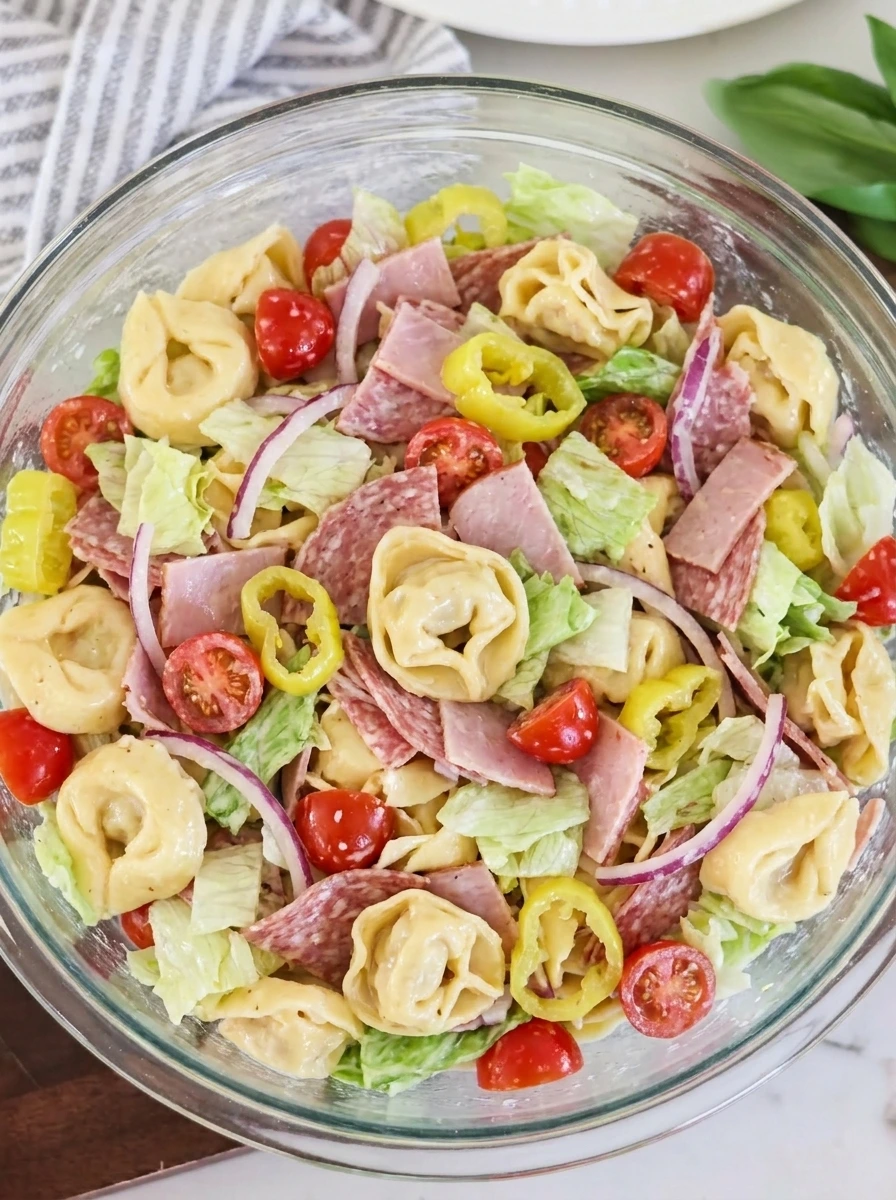 Salad coated with dressing