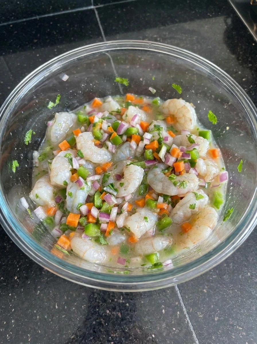 marinated shrimp ceviche