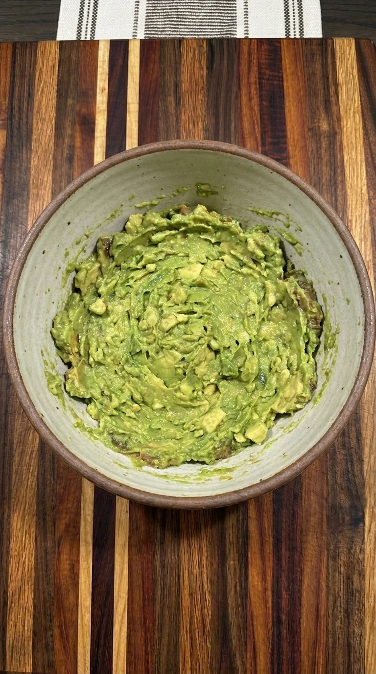 Mashed avocado mixture