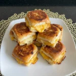 mini grilled cheese sliders golden crispy tops with melted cheese