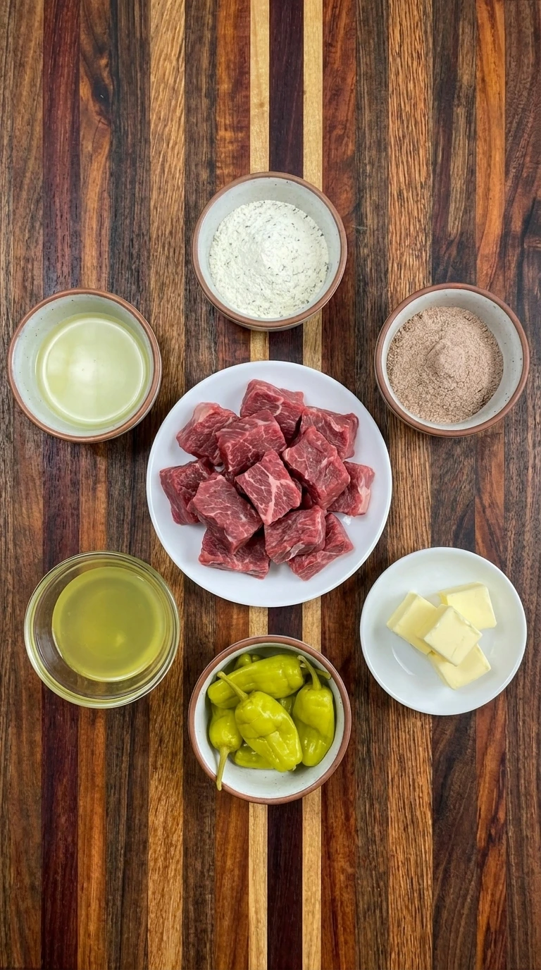 ingredients for slow cooker steak bites