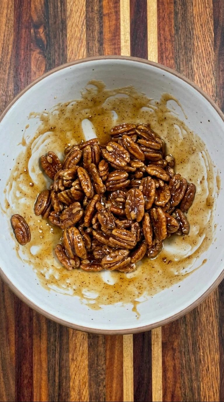 Pecan mixture combined