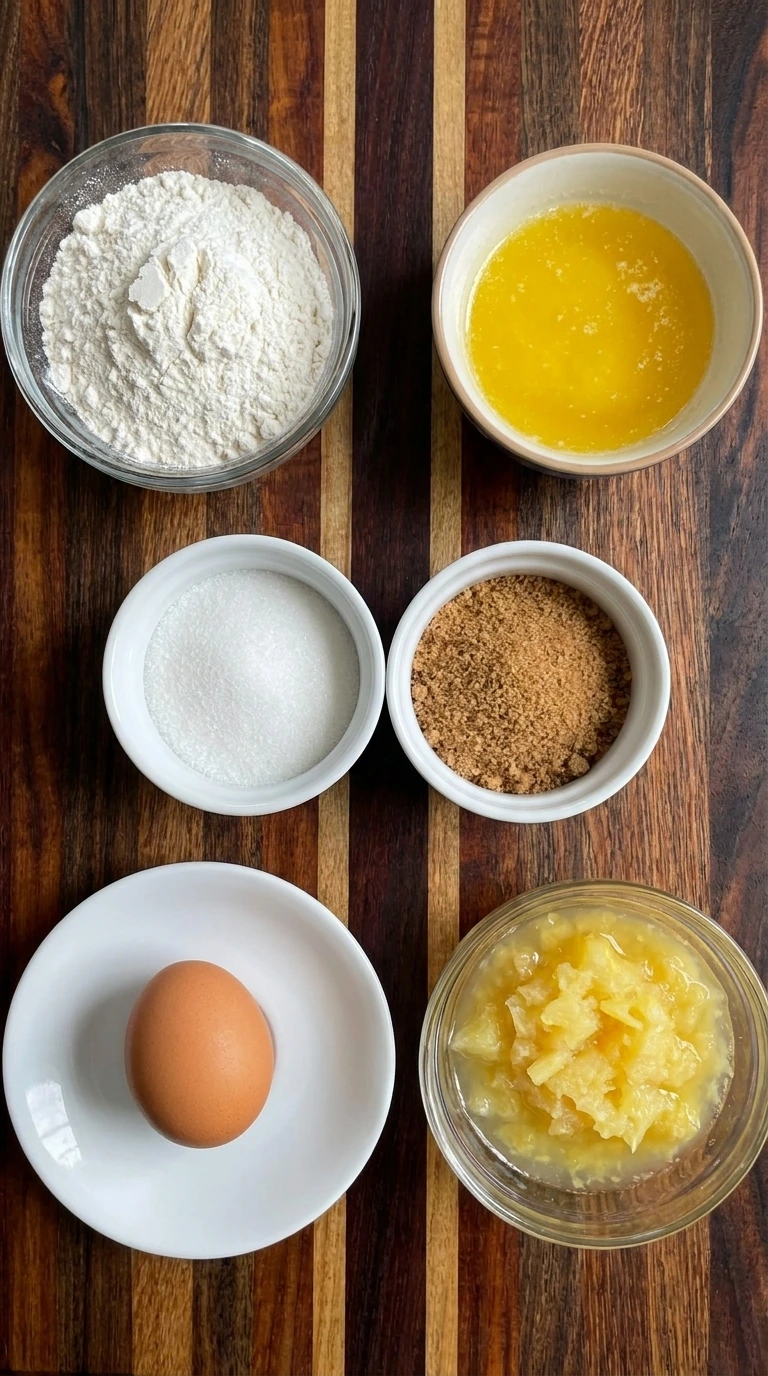 Ingredients for Pineapple Upside Down Sugar Cookies