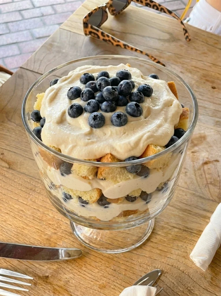 Red White and Blue Trifle with Creamy Layers