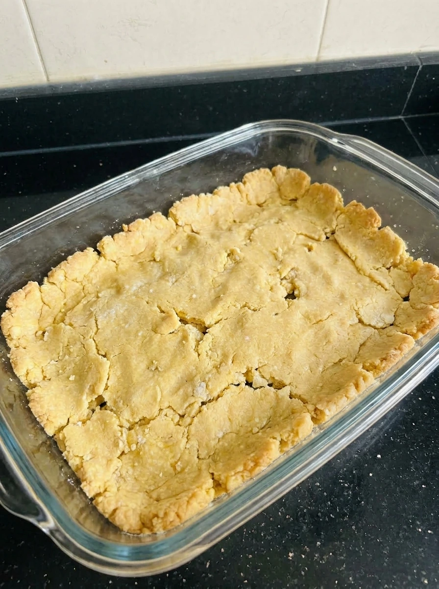 pressed crust in pan