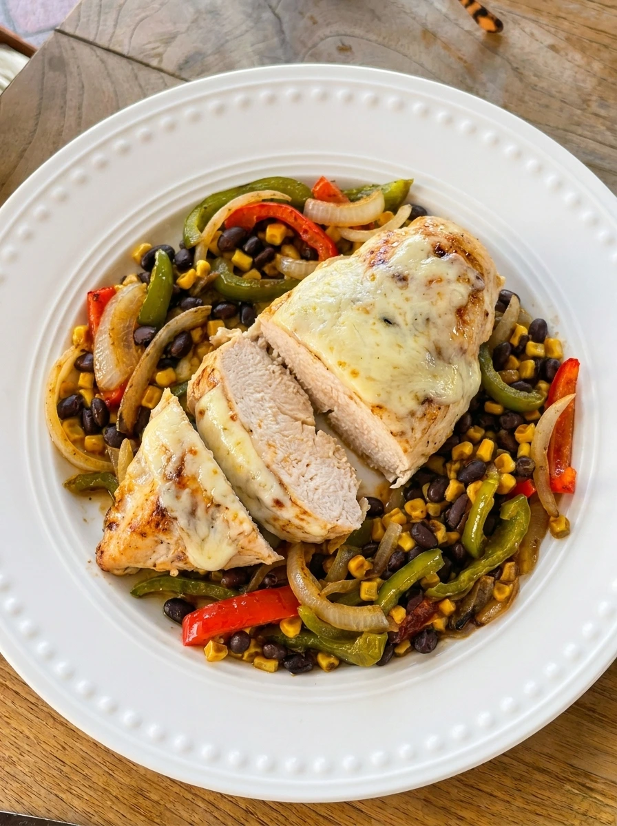Santa Fe Chicken Foil Packets finished dish