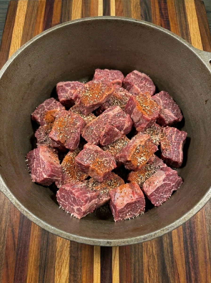 seasoned beef bites