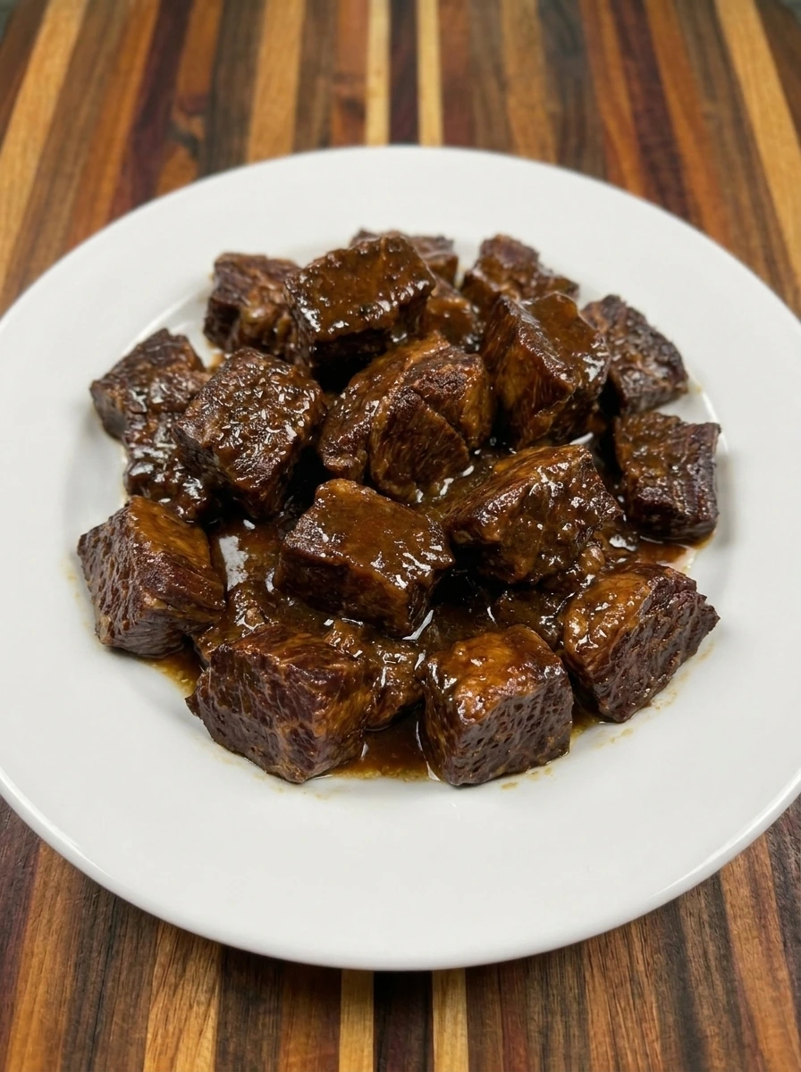 served steak bites