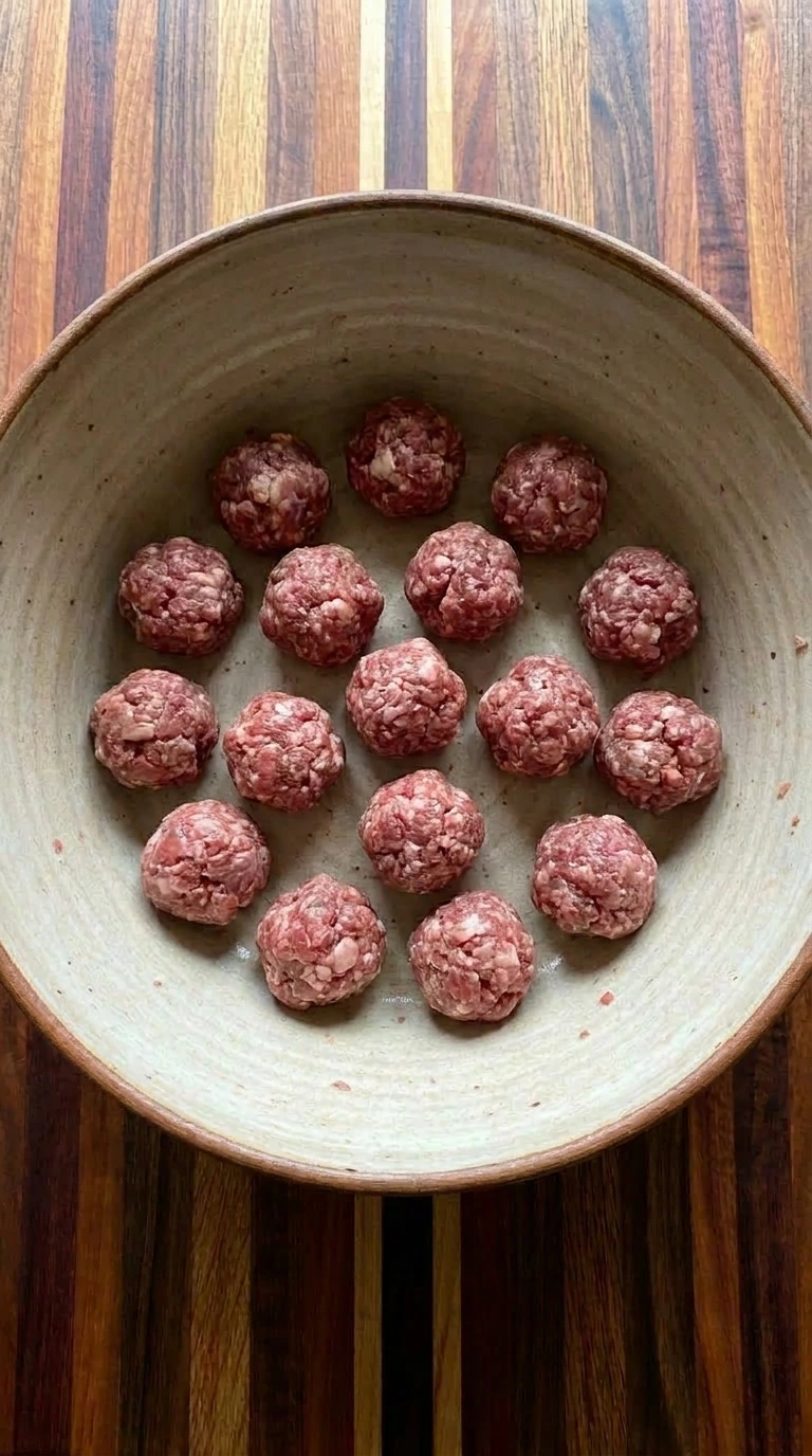 Shaping meatballs