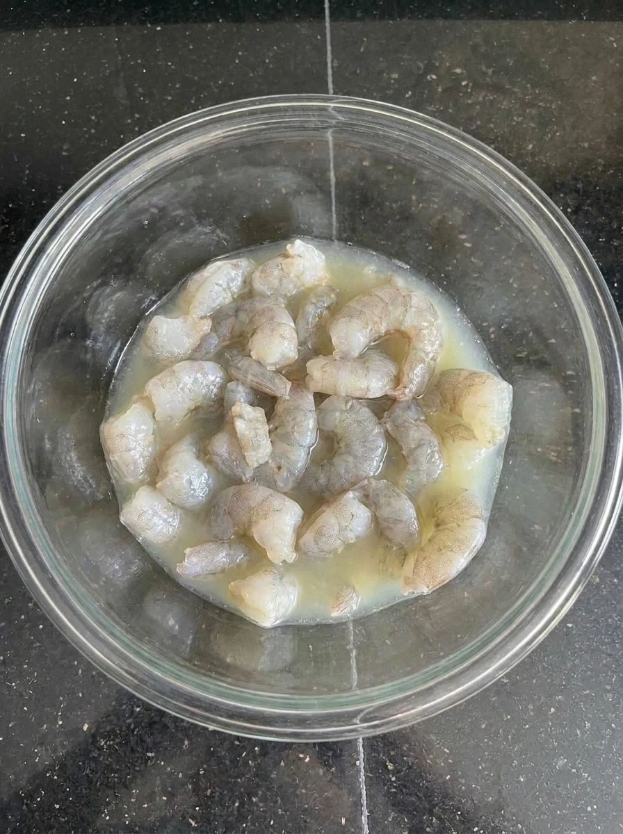 shrimp in citrus juice