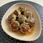 Slow Cooker Garlic Butter Meatballs with rich sauce