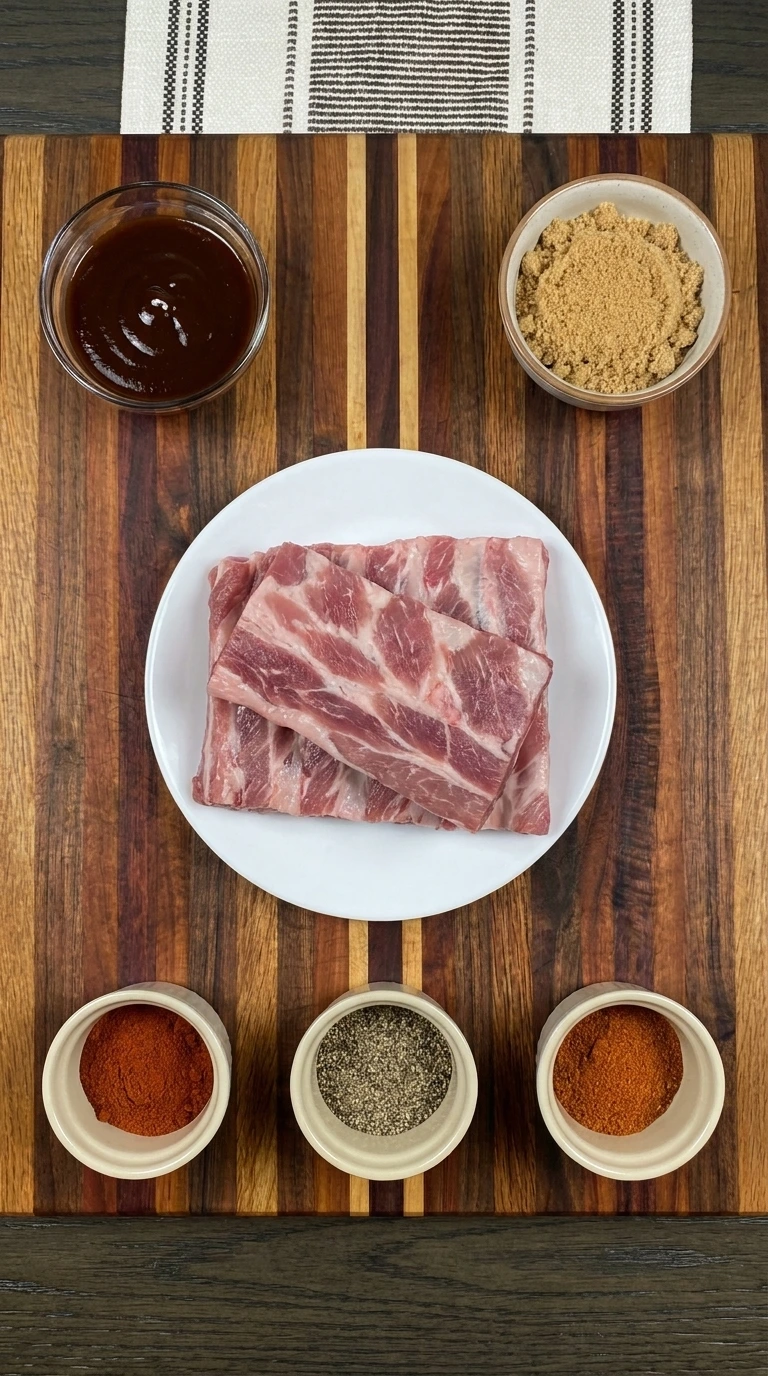 ingredients for slow cooker ribs