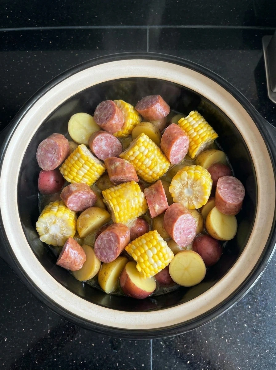 Cook base ingredients until tender