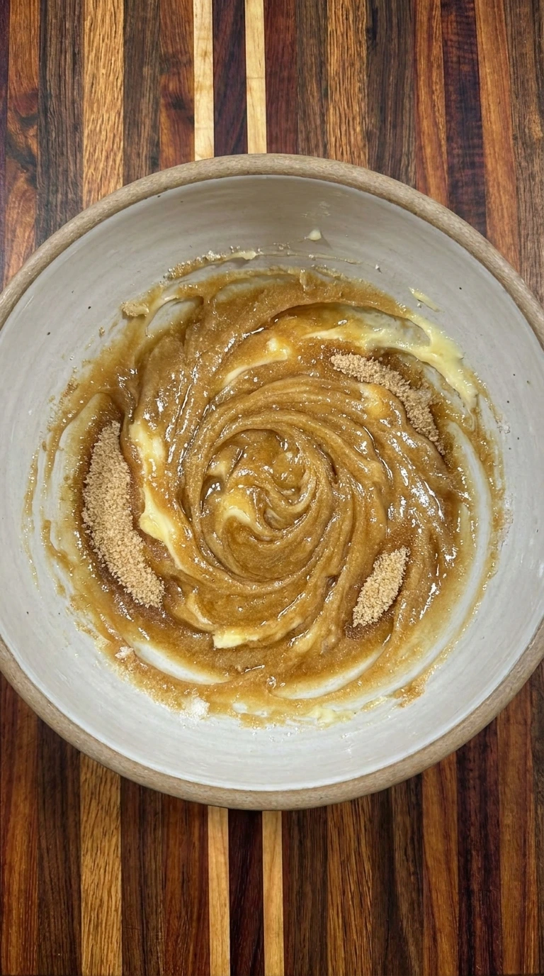 Mixing butter and sugar