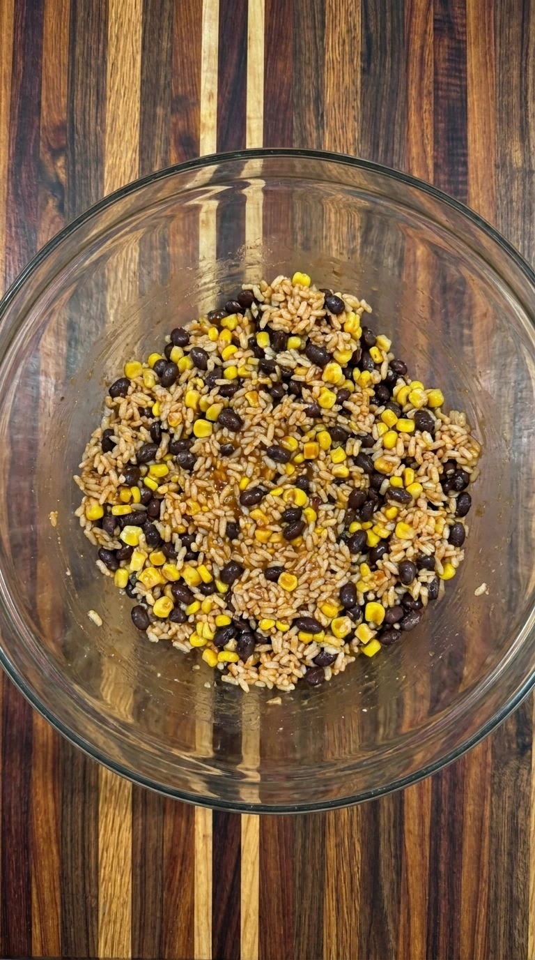 rice beans mixture