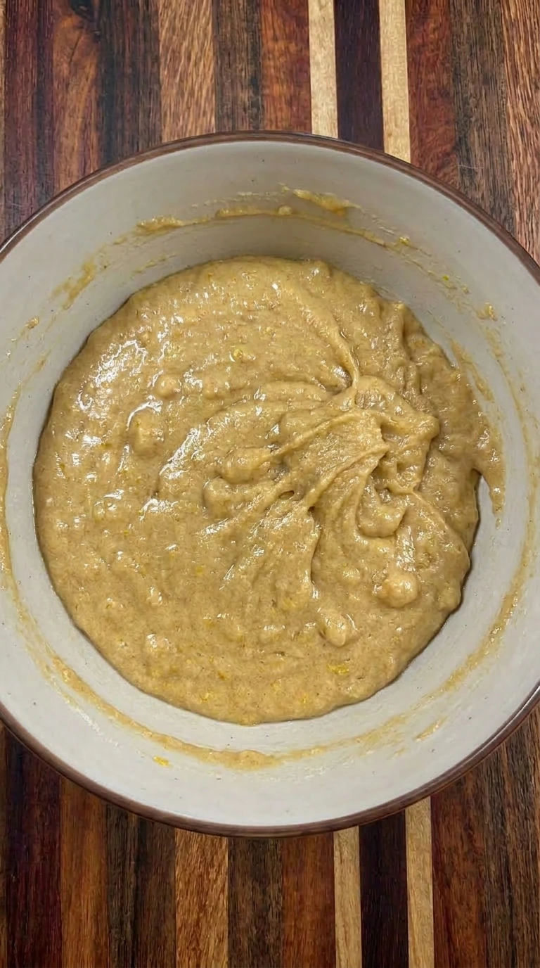 lemon batter with zest