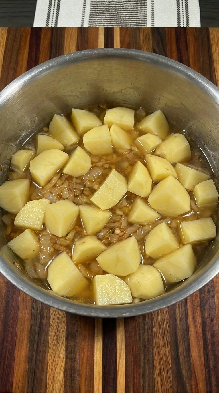 potatoes in broth