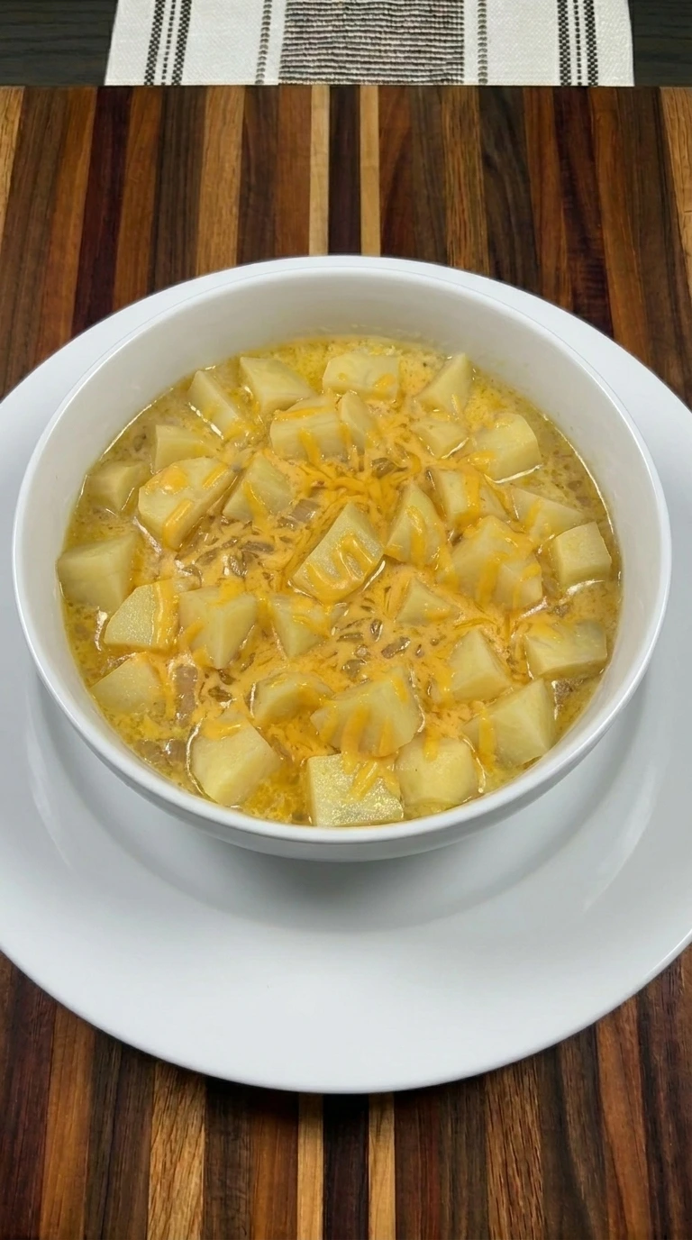 finished potato soup