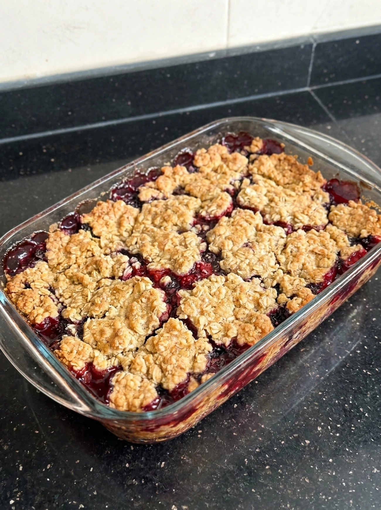 baked berry crumble bars