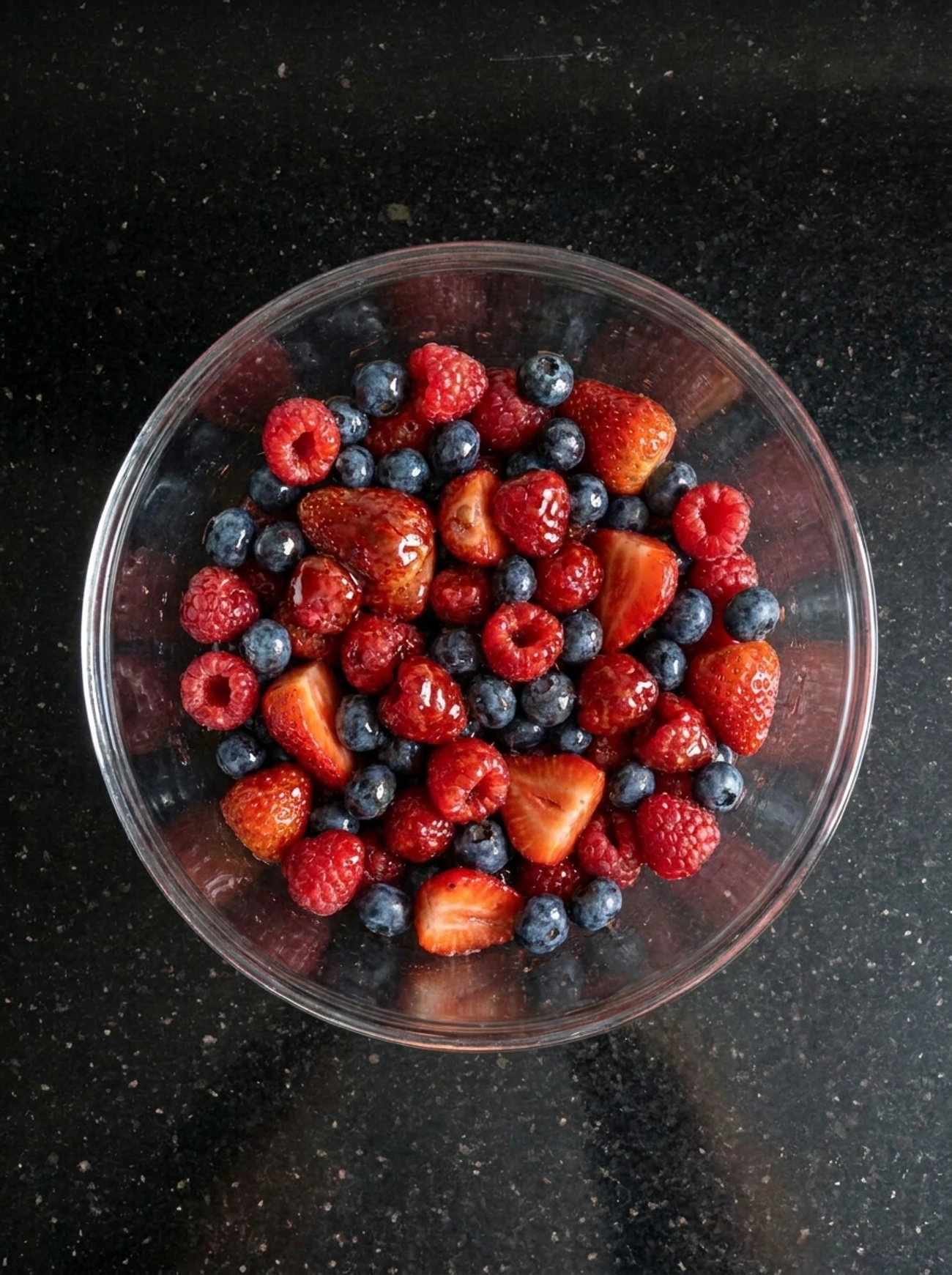 berries mixed with sugar