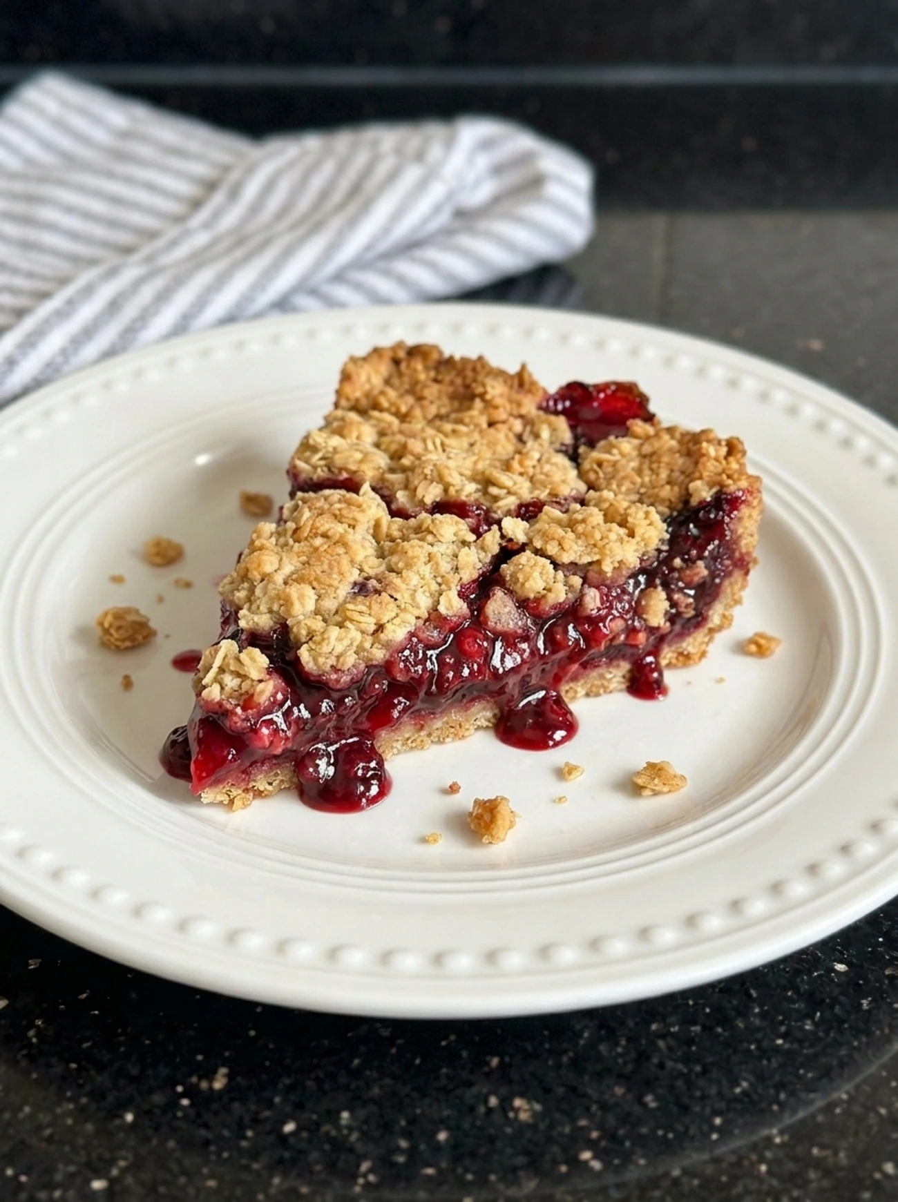 sliced berry bars