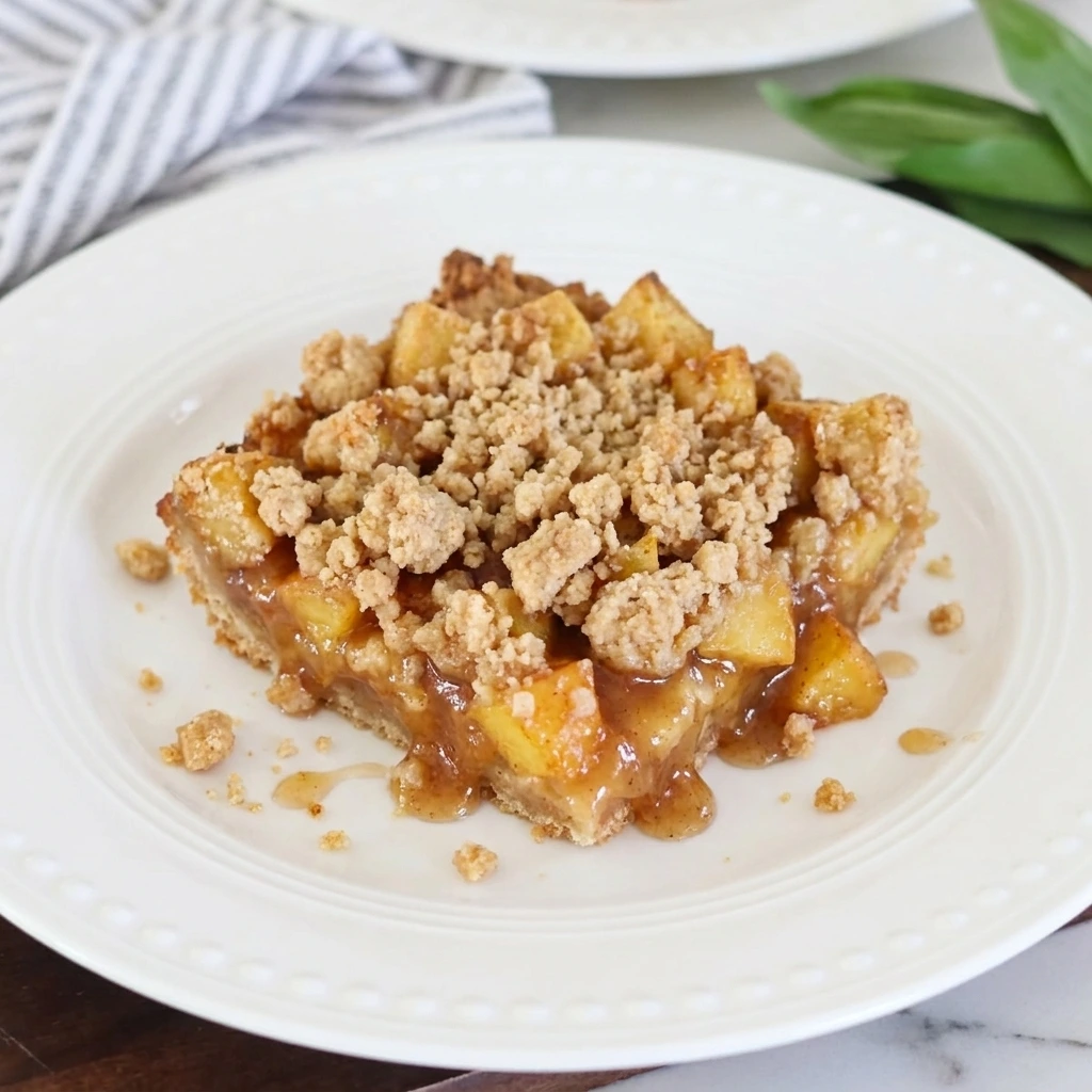Single Peach Bar served on white plate.