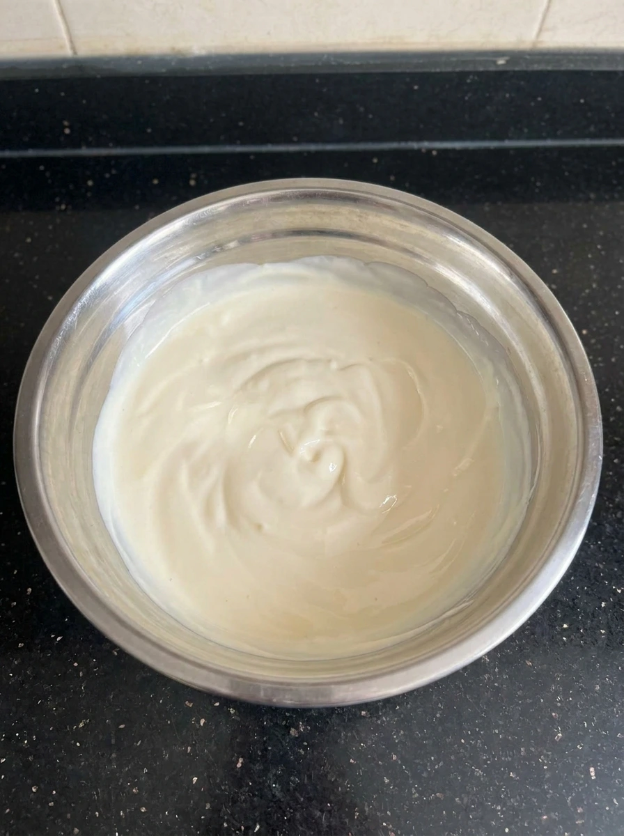 creamy dressing mixed