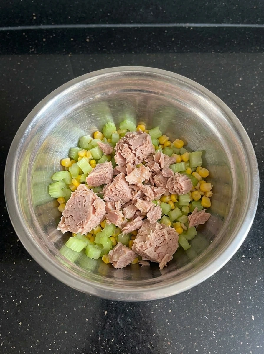 tuna with vegetables mixed