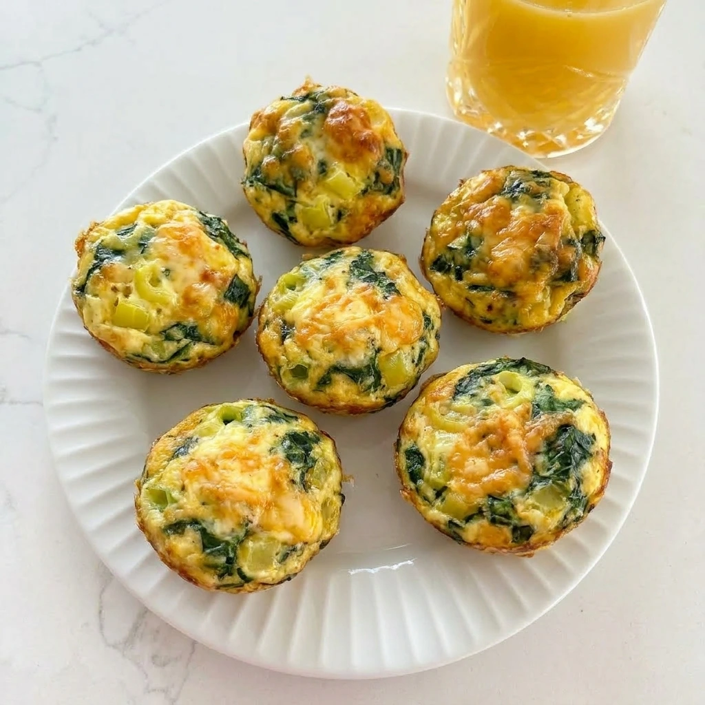 Banana Pepper Egg Bites with melted cheese and banana peppers